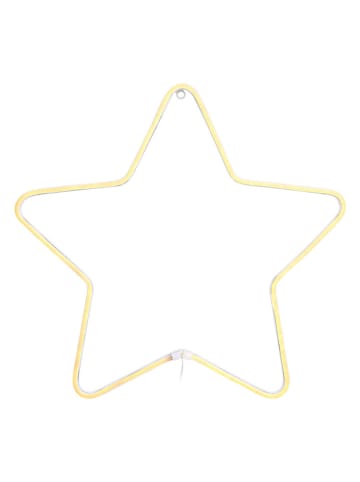 Marksljöd Dekoracja ścienna LED "Montana" w kolorze żółtym - 50 x 48 cm