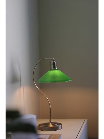Marksljöd Lampa stołowa "Vela" w kolorze zielonym - wys. 49 x Ø 27,5 cm