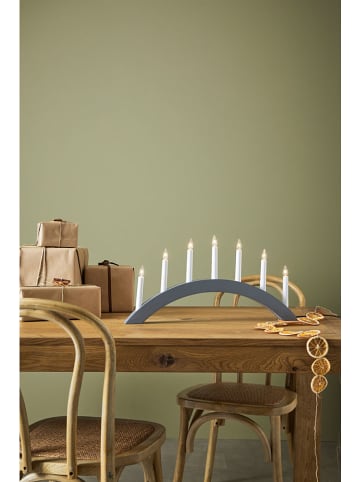 Marksljöd Lampa adwentowa "Atle" w kolorze szarym - 55,5 x 27 cm