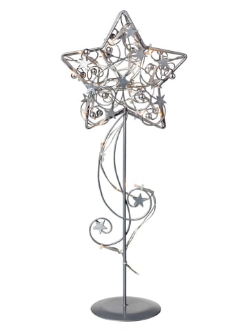 Marksljöd LED-Dekoobjekt "Hagaberg" in Silber - (H)45 cm