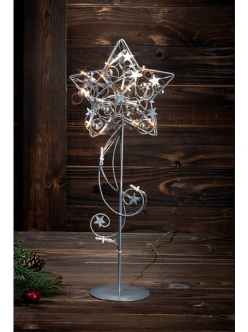 Marksljöd LED-Dekoobjekt "Hagaberg" in Silber - (H)45 cm