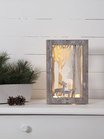 STAR Trading Decoratieve ledafbeelding "Fauna" warmwit - (B)18 x (H)28 cm