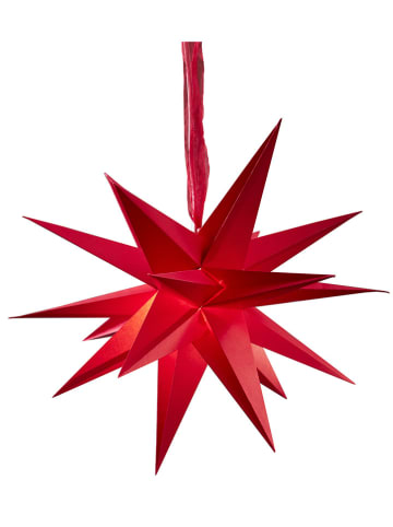 STAR Trading Papierstern "December" in Rot - Ø 35 cm