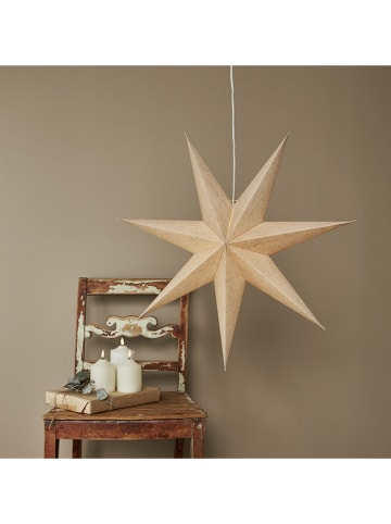 STAR Trading Papierstern "Cotton" in Beige - Ø 60 cm