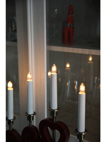 Marksljöd Adventsleuchter "Enerby" in Rot - (B)47 x (H)35,5 cm