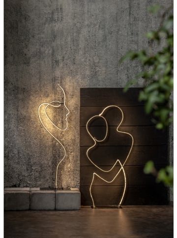STAR Trading LED-Silhouette "Grafico" in Schwarz - (B)40 x (H)87 cm
