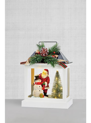 Marksljöd Dekoracja LED "Bingo" w kolorze biało-zielonym - 24 x 32 cm