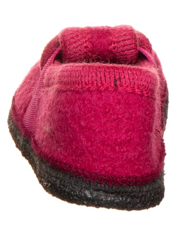 lamino Hausschuhe "Katze" in Pink/ Anthrazit