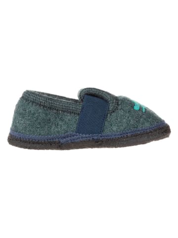 lamino Pantoffels "Krokodil" turquoise