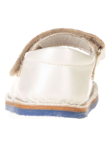 lamino Leder-Barfuß-Ballerinas crème