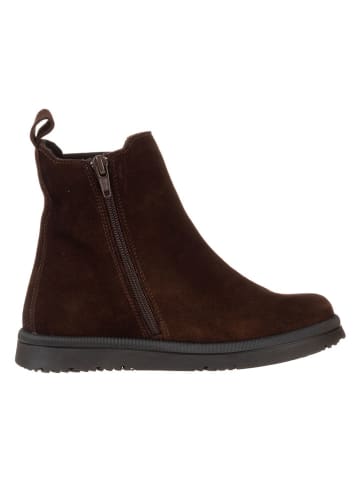 lamino Leren chelseaboots bruin