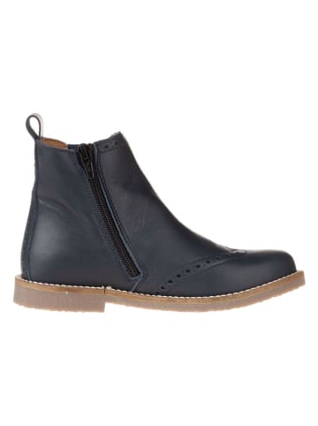 lamino Leren chelseaboots donkerblauw