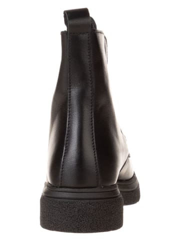 lamino Skórzane botki w kolorze czarnym