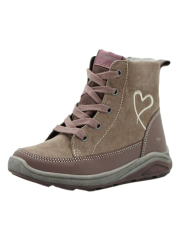 lamino Leder-Boots in Altrosa