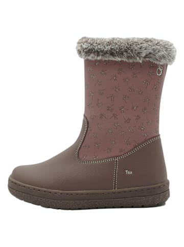 lamino Leder-Boots in Mauve