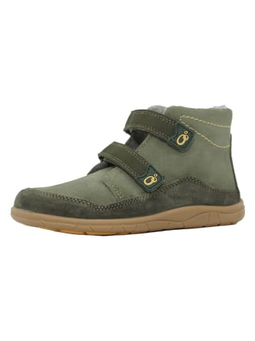 lamino Leren barefootschoenen kaki