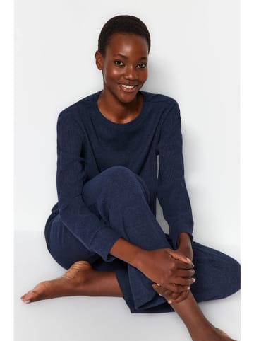 trendyol 2tlg. Pyjama-Set in Dunkelblau