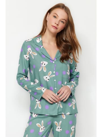 trendyol Pyjama lichtblauw/wit