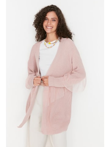 trendyol Kardigan w kolorze szaroróżowym