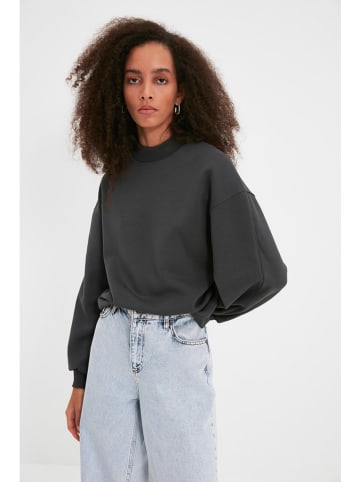 trendyol Sweatshirt donkergrijs