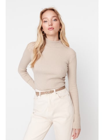 trendyol Rollkragenpullover in Beige