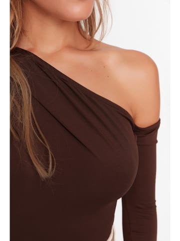 trendyol Body w kolorze brązowym