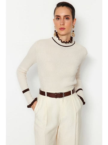 trendyol Sweter w kolorze kremowym