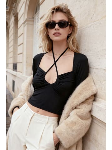 trendyol Top in Schwarz