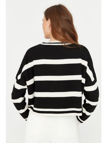 trendyol Sweter w kolorze czarno-białym