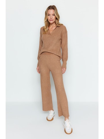 trendyol 2-delige outfit camel