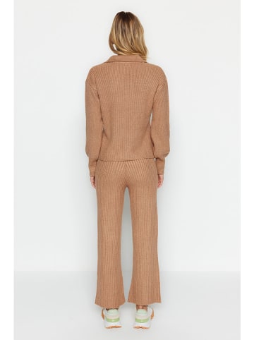 trendyol 2-częściowy zestaw w kolorze karmelowym