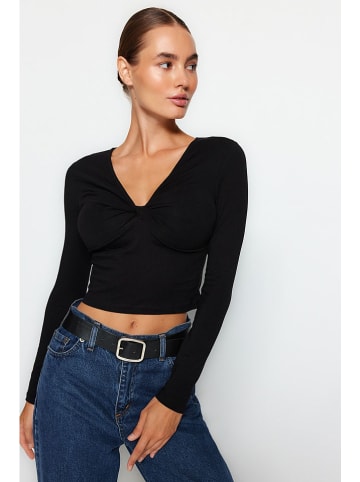 trendyol Bluzka w kolorze czarnym