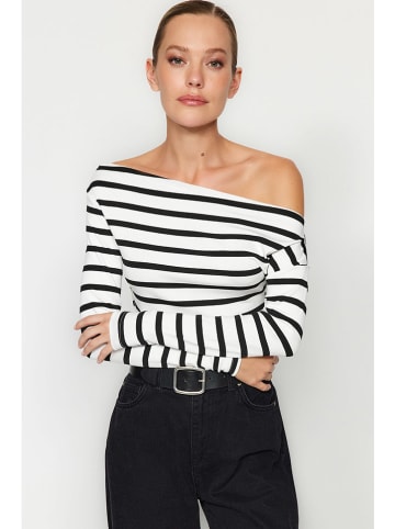 trendyol Longsleeve wit/zwart