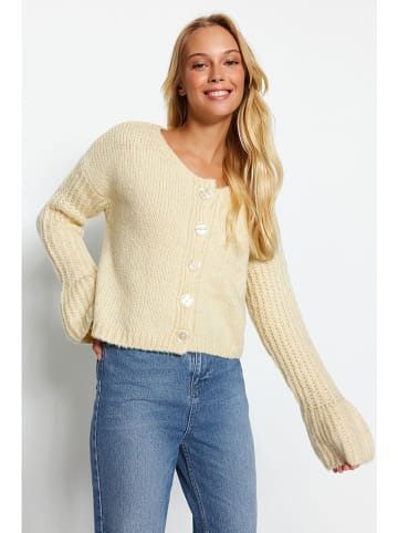 trendyol Kardigan w kolorze kremowym