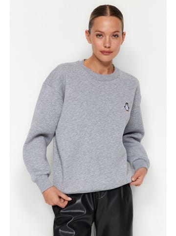 trendyol Sweatshirt in Grau