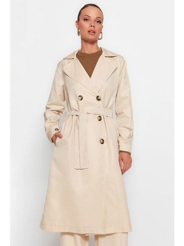 trendyol Trenchcoat zandkleurig