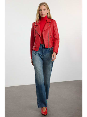 trendyol Dżinsy - Comfort fit - w kolorze błękitnym