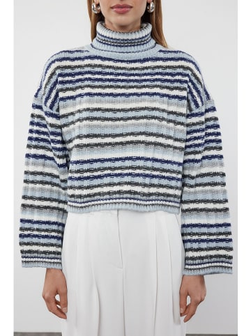trendyol Trui grijs/blauw