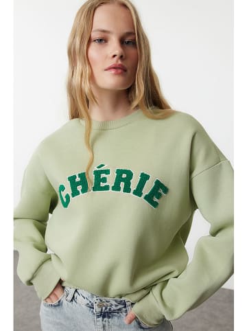 trendyol Sweatshirt olijfgroen