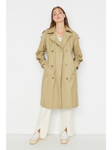 trendyol Trenchcoat olijfgroen