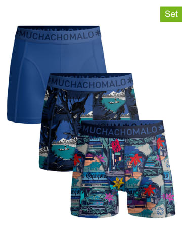 Muchachomalo 3er-Set: Boxershorts in Blau/ Bunt