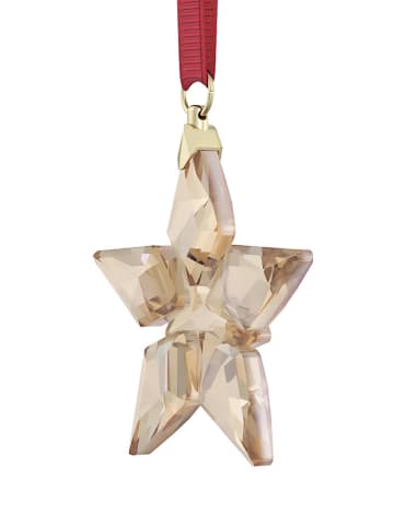 Swarovski Kristallstern in Beige/ Rot