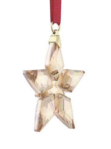 Swarovski Kryształowa gwiazda w kolorze beżowo-czerwonym