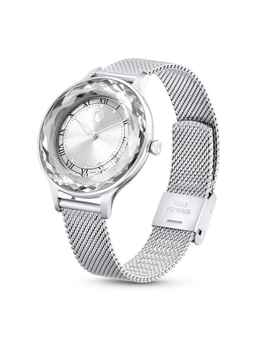 Swarovski Zegarek kwarcowy w kolorze srebrno-białym
