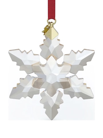 Swarovski Kristallstern in Beige/ Rot