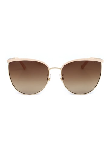 Swarovski Damskie okulary przeciwsłoneczne w kolorze złoto-jasnoróżowo-jasnobrązowym