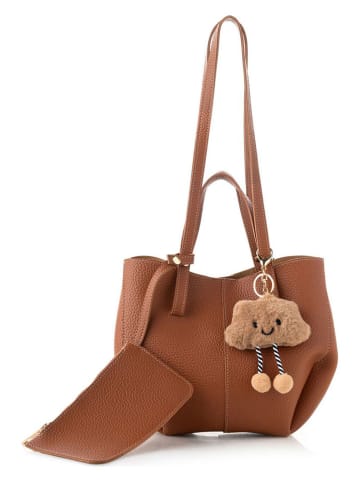 Lucky Bees Schultertasche in Hellbraun - (B)28 x (H)22 x (T)13 cm