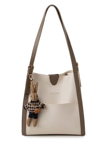 Lucky Bees Schultertasche in Creme - (B)28 x (H)31 x (T)10 cm