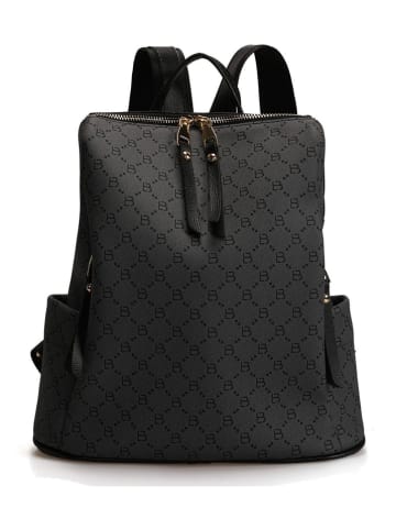Lucky Bees Rucksack in Schwarz/ Grau - (B)30 x (H)35 x (T)13 cm