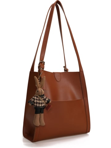 Lucky Bees Schoudertas bruin - (B)29 x (H)30 x (D)12 cm